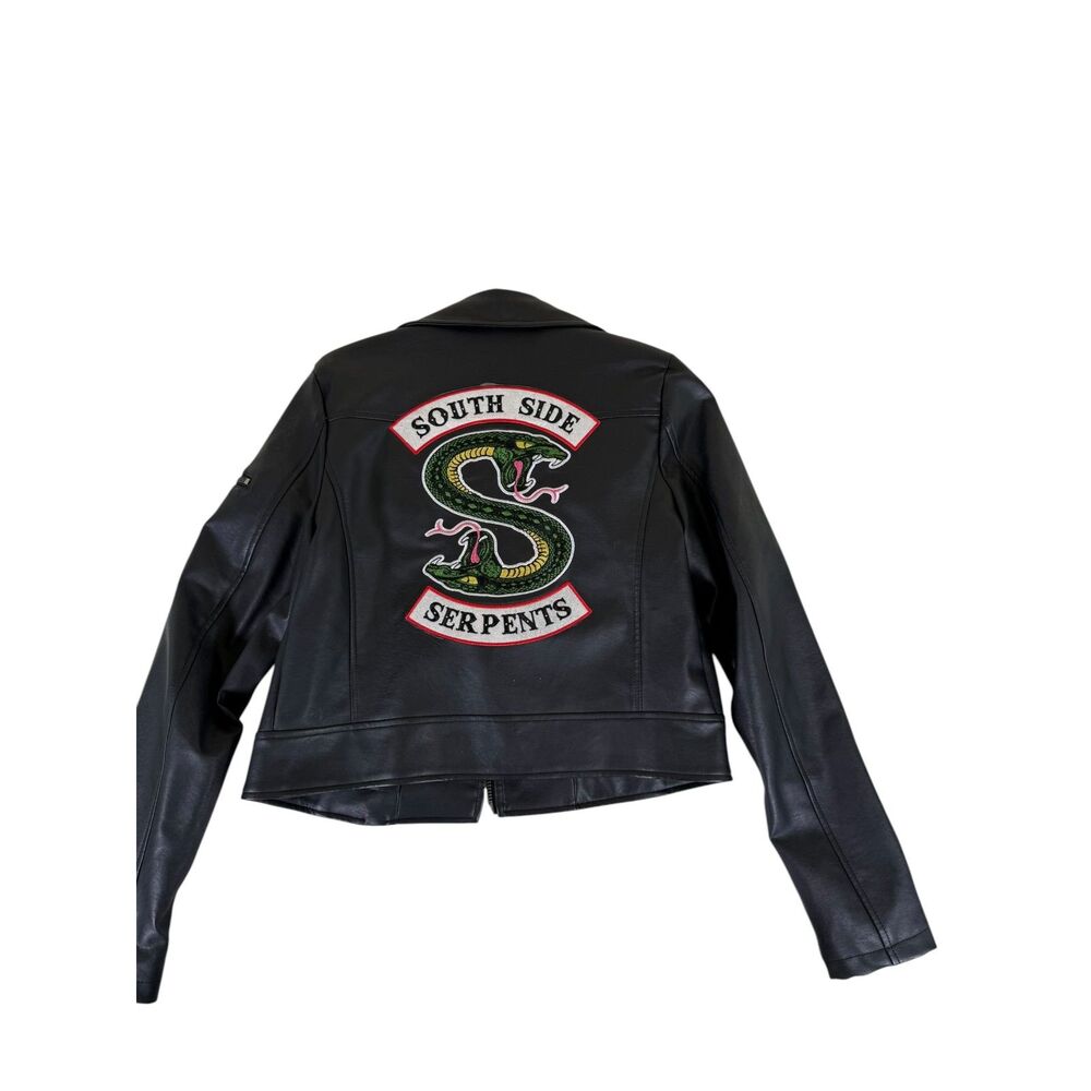 Riverdale Black Faux Leather Costume Cosplay Jacket Size Small